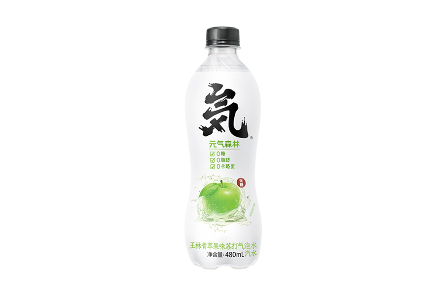 Genki Forest Sugar Free Soda Water Green Apple