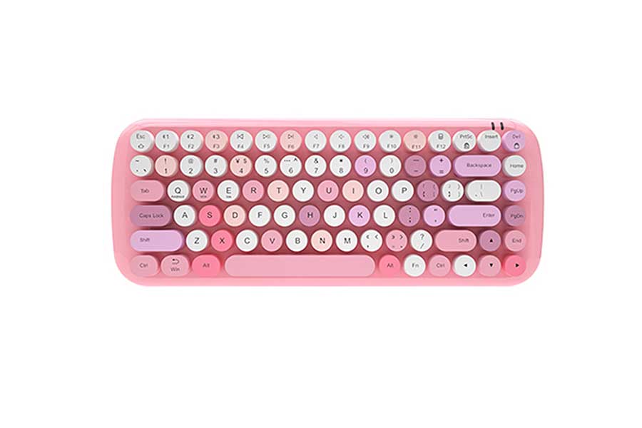 B.O.W Dots Bluetooth Keyboard MK810 Pink