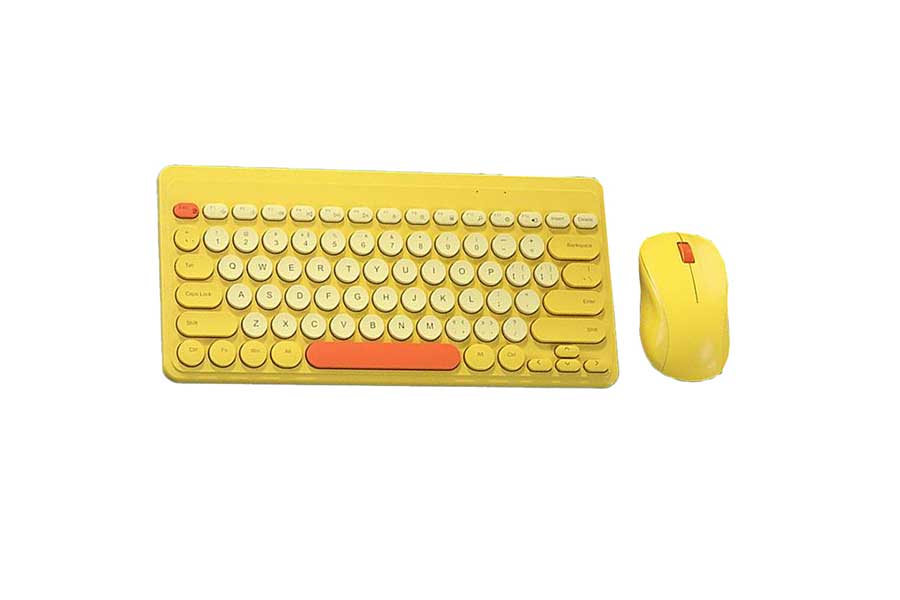 B.O.W Wireless Keyboard & Mouse Set MK610(C) Yellow